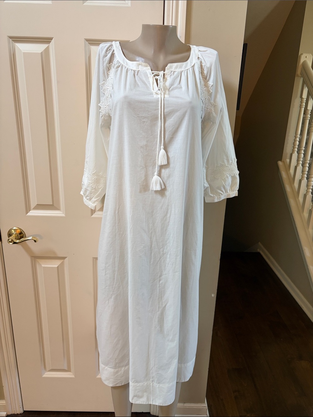 Rare Barbara Paris ivory  Tassel Nightgown , us small